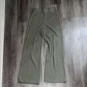 SHEIN Olive Green Wide Leg Pants